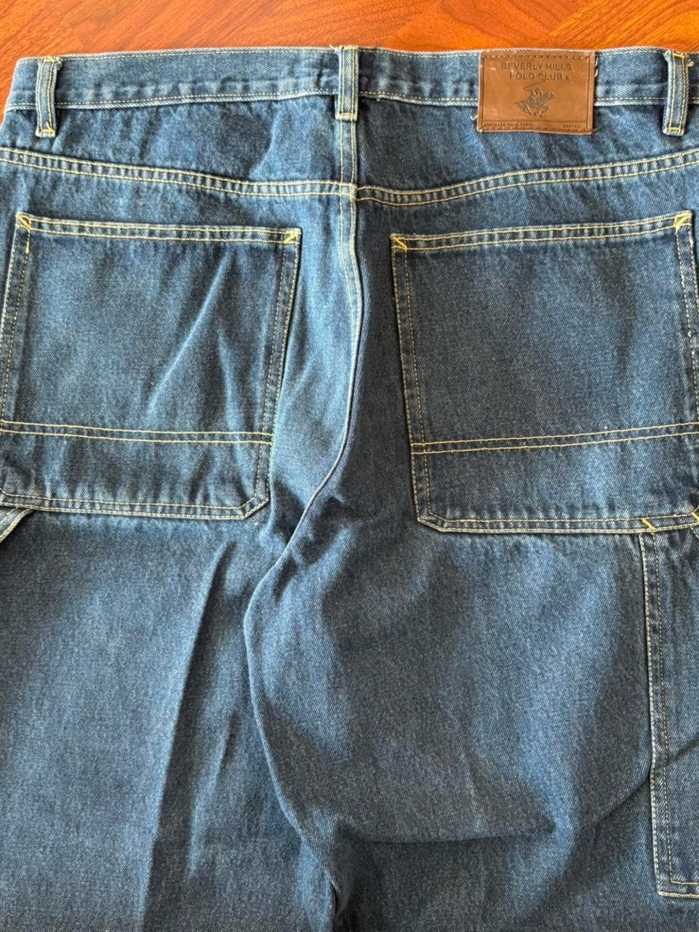 Beverly Hills Polo Club Men’s Relaxed Blue Denim Jeans - Picture 3 of 9